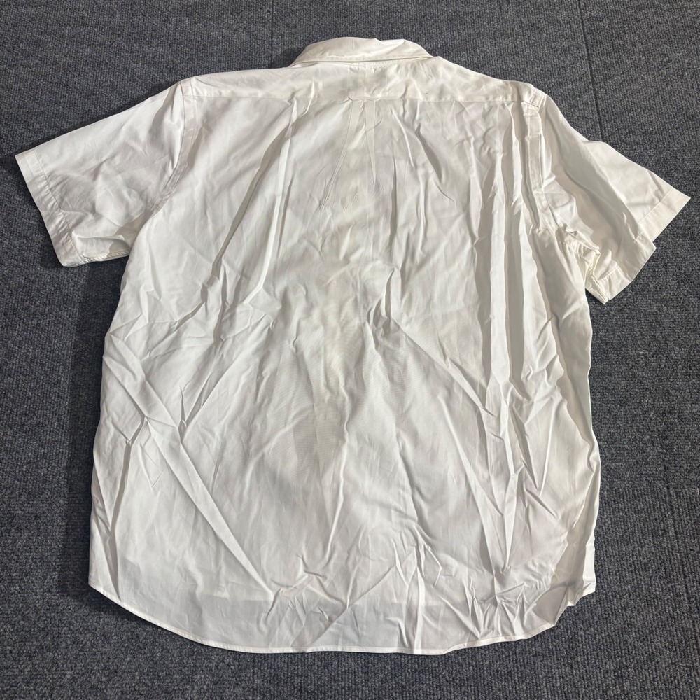 Polo Ralph Lauren Mens XL White Feather Weight Twill Short Sleeve Button Down - Picture 2 of 7